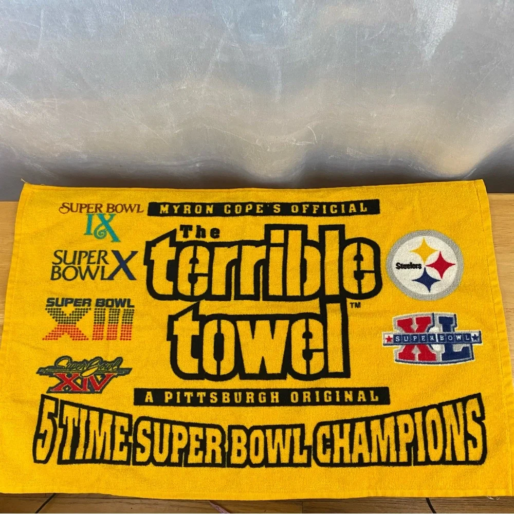Pittsburgh Steelers Terrible Towel 2005 5-Time Super Bowl Champions